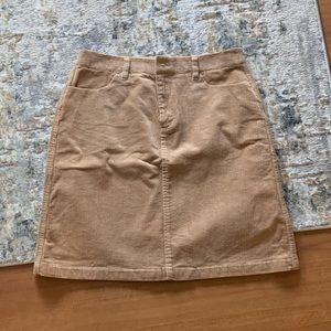 Brooks Brothers High Waisted Corduroy Skirt